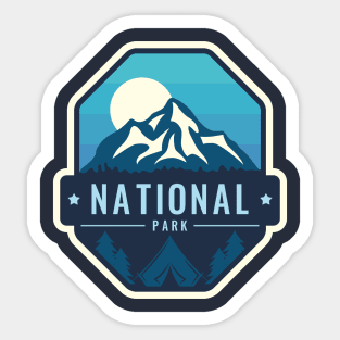 national mountains by trumpkins design Sticker